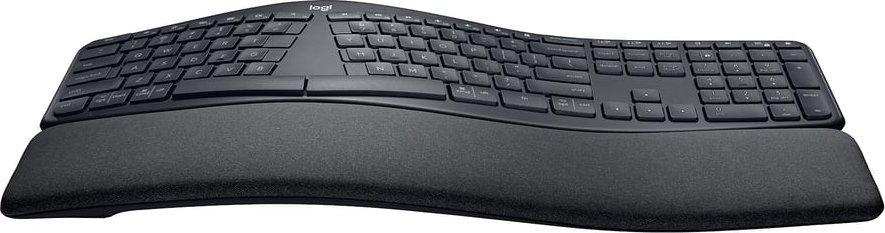 Tastierë wireless Logitech ERGO K860, ergonomike me ndarje, me numpad, gri grafit