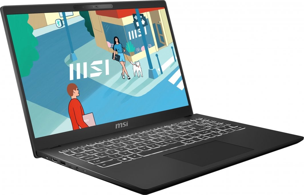 Laptop MSI Modern 15 H C13M, 15.6", Intel Core i5-13420H, 16GB RAM, 512GB SSD