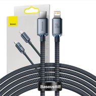 Kabllo karikues Baseus USB C në Lightning, 2 m, 20W, e zezë