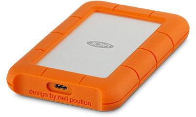 Hard disk i jashtëm LaCie Rugged STFR1000800, 1TB, USB C, portokalli