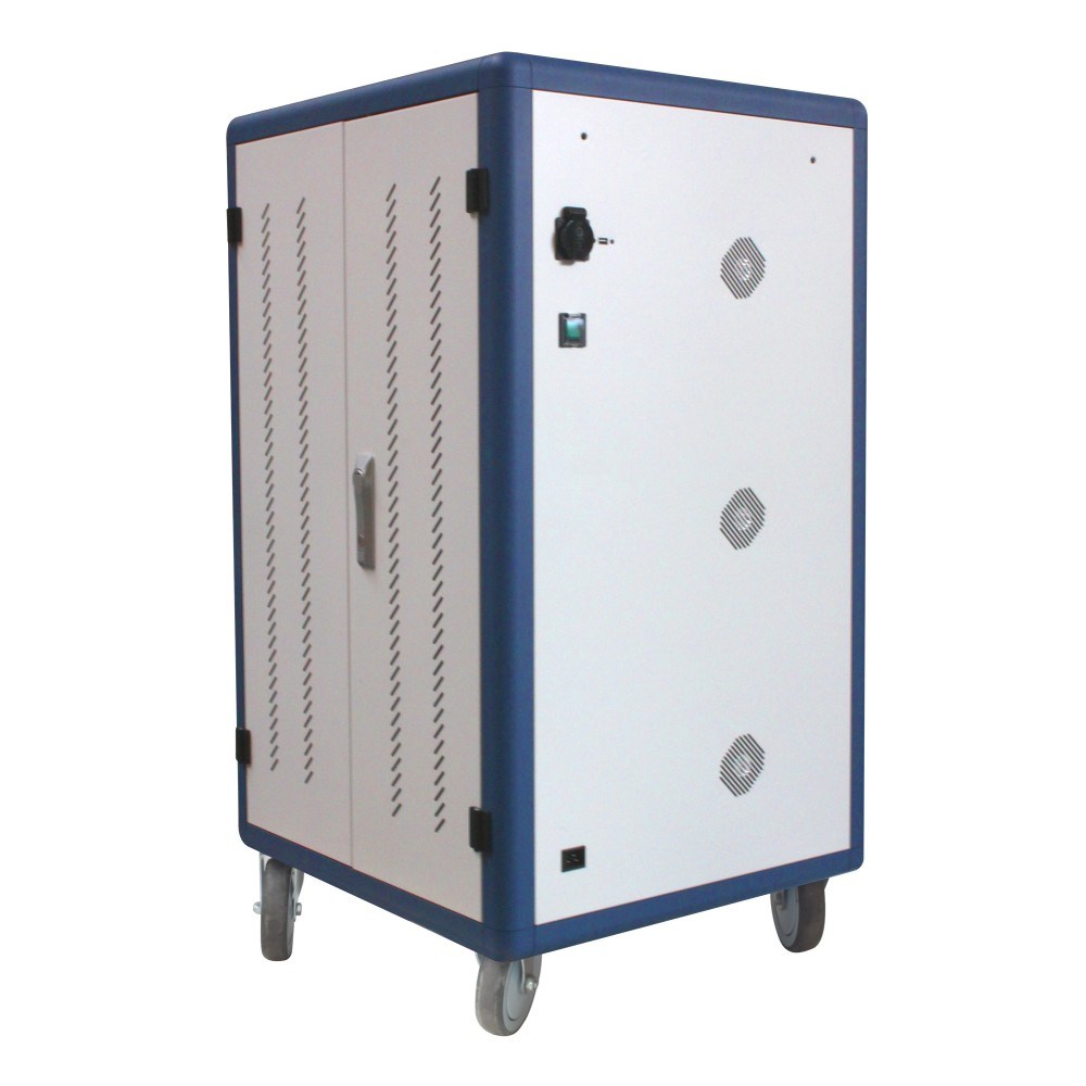 Karrocë karikimi Techly I-CABINET-30DUTY, 30 pajisje, me rrota, e bardhë