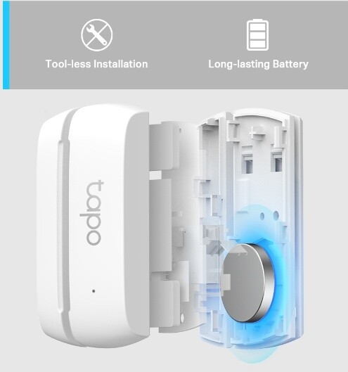 Sensor për dyer dhe dritare TP-Link Tapo T110 për H100