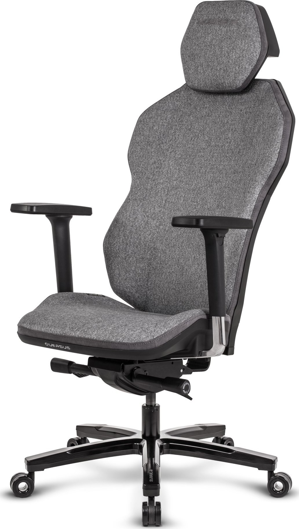 Karrige gaming QUERSUS ICOS 1.1, mekanizëm synkron, bazë alumini, gri