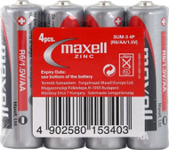 Bateri Maxell Super Power Ace AA R6P, 1.5V, set 4 copë