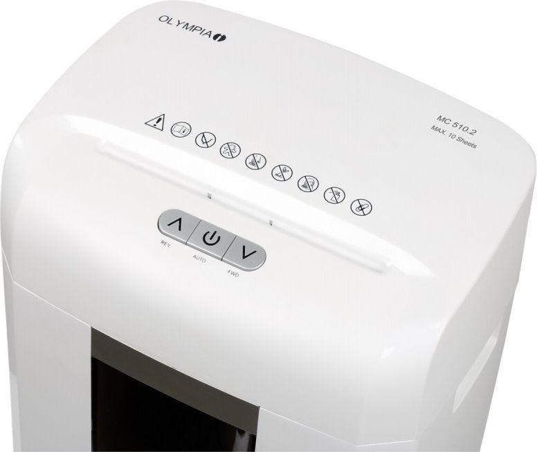 Shredder dokumentesh Olympia MC 510.2 P-5, mikroprerje, për zyrë, i zi