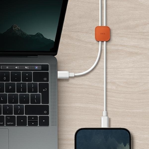 Organizues kabllosh Uniq Pod, set 8 copë, vetëngjitës, jeshile