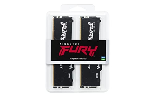 Memorie RAM Kingston FURY Beast RGB, 64GB DDR5 6400MHz, kit 2x32GB