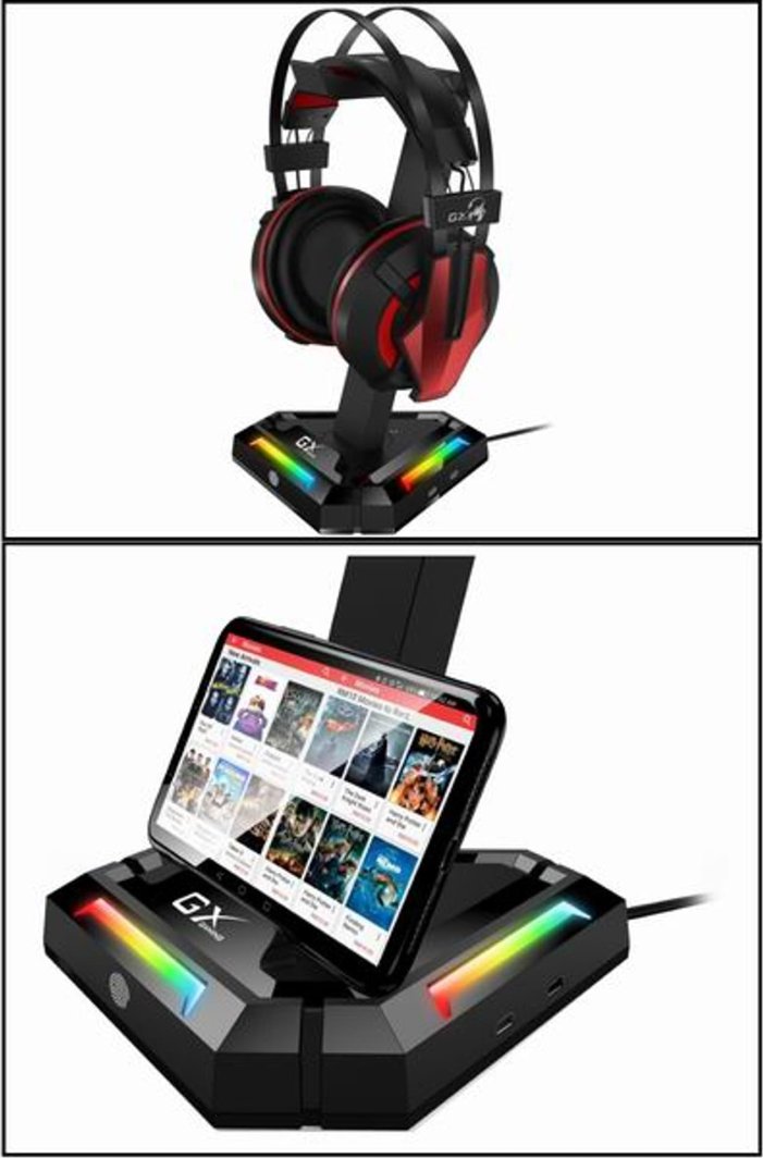 Mbajtëse për kufje Genius Genius, 2x USB-C