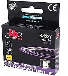 Kartushë boje UPrint Brother LC123Y 125XLY, e verdhë