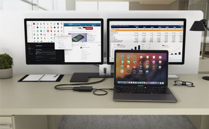 Konvertues I-tec USB-C Dual 4K/60Hz (single 8K/30Hz) HDMI Video Adapter