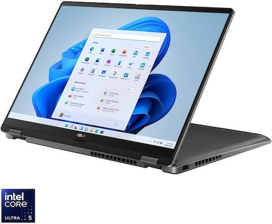Laptop 2 në 1 Asus Vivobook Flip TP3407SA, 14" OLED FHD+, Intel Core Ultra 5, 16GB RAM, gri