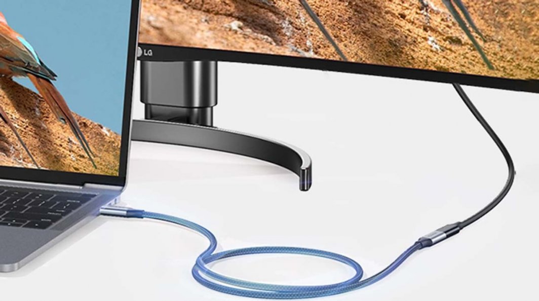 Kabllo USB UGREEN 80810B, USB C në USB C, 0.5m, 100W, e zezë
