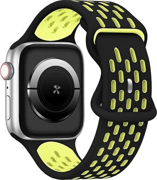Rrip dore Apple Watch Beline New Sport Silicone, 42 49mm, silikoni sportiv, i zi e bardhë