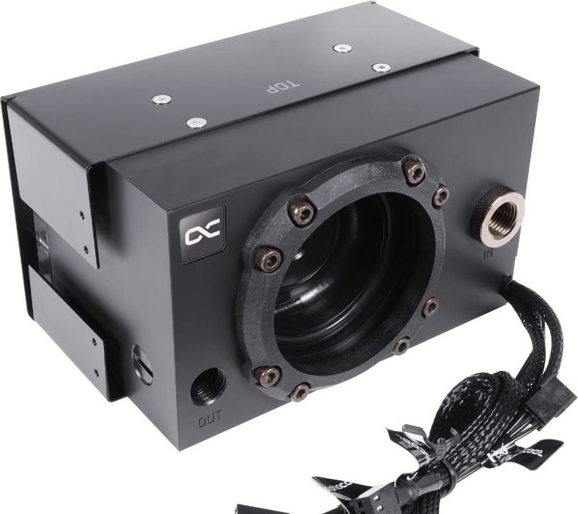 Rezervuar uji për PC Alphacool ES 2U VPP D5, sensor rrjedhjeje, sensor temperature, i zi