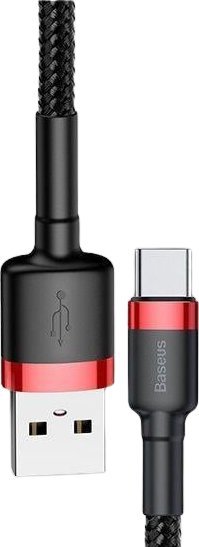 Kabllo Baseus USB-A - microUSB, 1 m, e zezë/kuqe