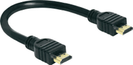 Kabllo Delock HDMI në HDMI, 0.2m, e zezë