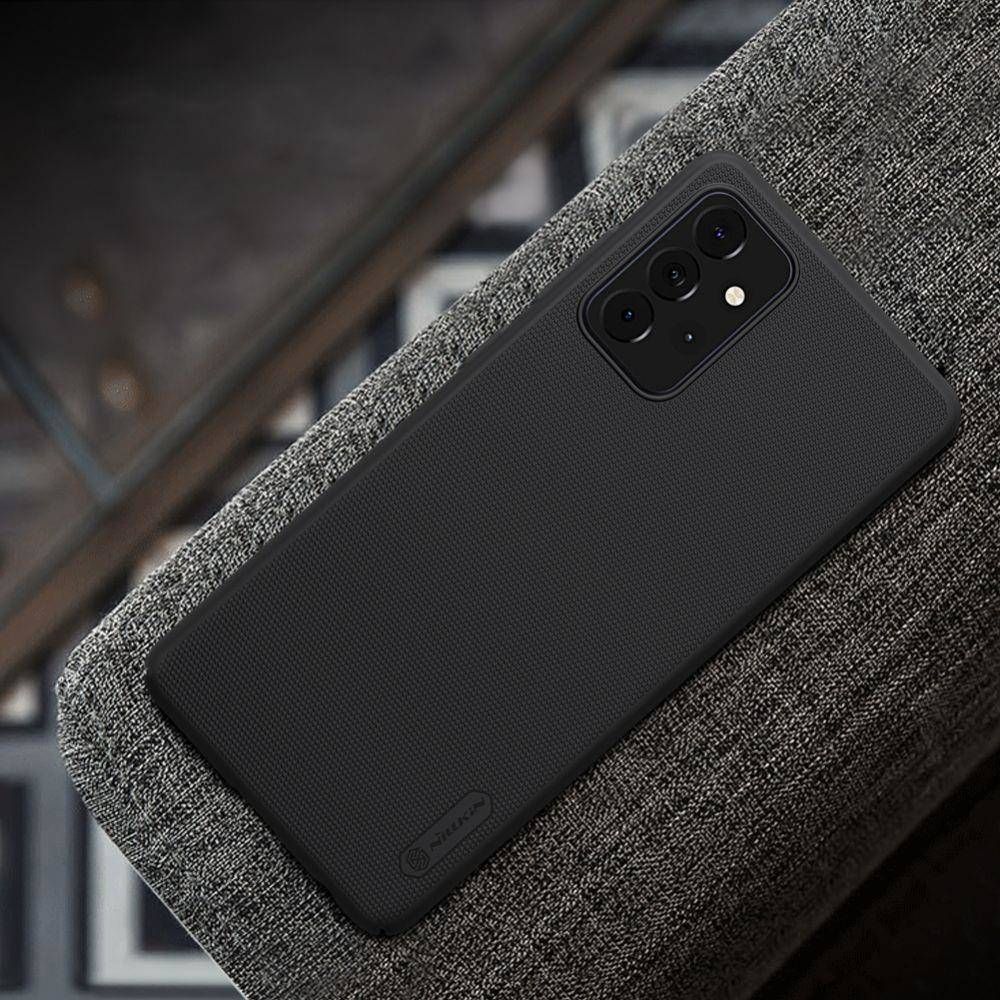 Mbështjellëse Etui Nillkin Frosted për Samsung Galaxy A72 5G / 4G, universale, e zezë