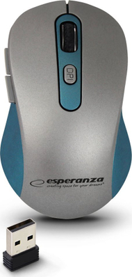 Mi wireless Esperanza EM131B Adara, 2.4GHz, optik USB, blu