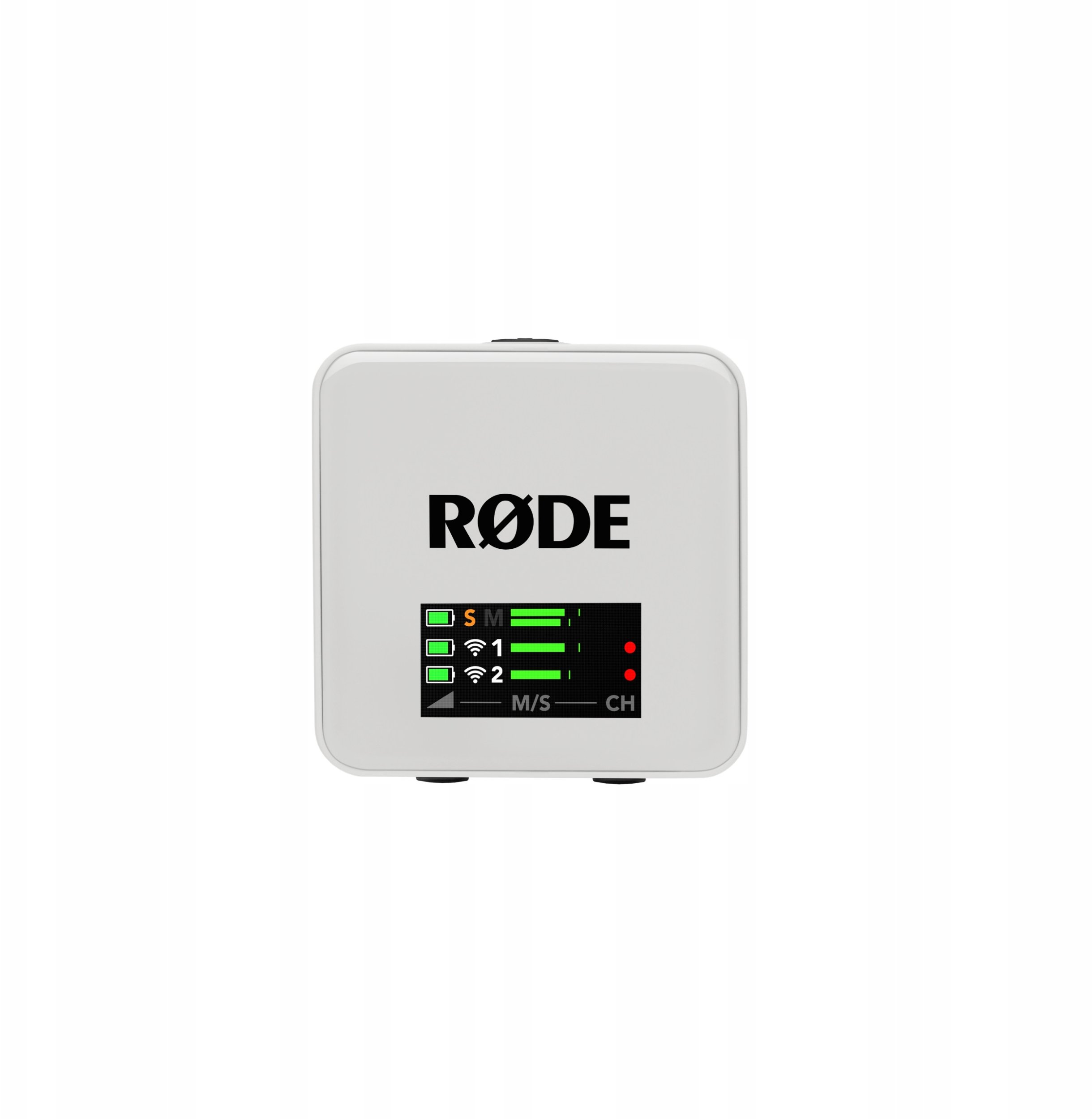 Sistem mikrofonash pa tela Rode Wireless GO Gen 3, 2.4 GHz, regjistrim 32 bit, i bardhë