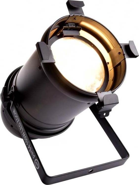Reflektor skenik Light4Me PAR 64 100W LED Zoom, COB, 3000K, i zi