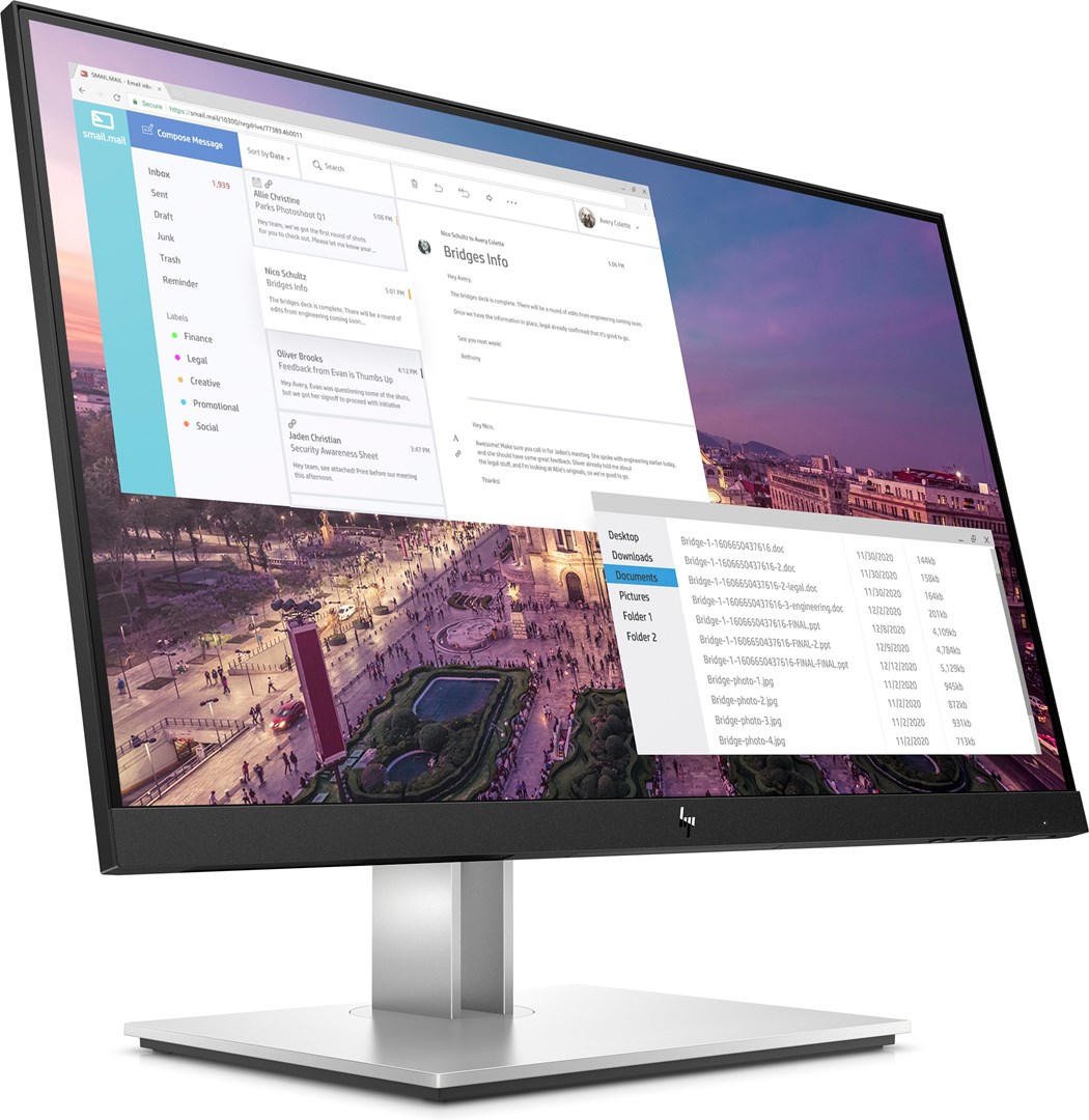 Monitor HP E23 G4, 23", Full HD, IPS, i zi