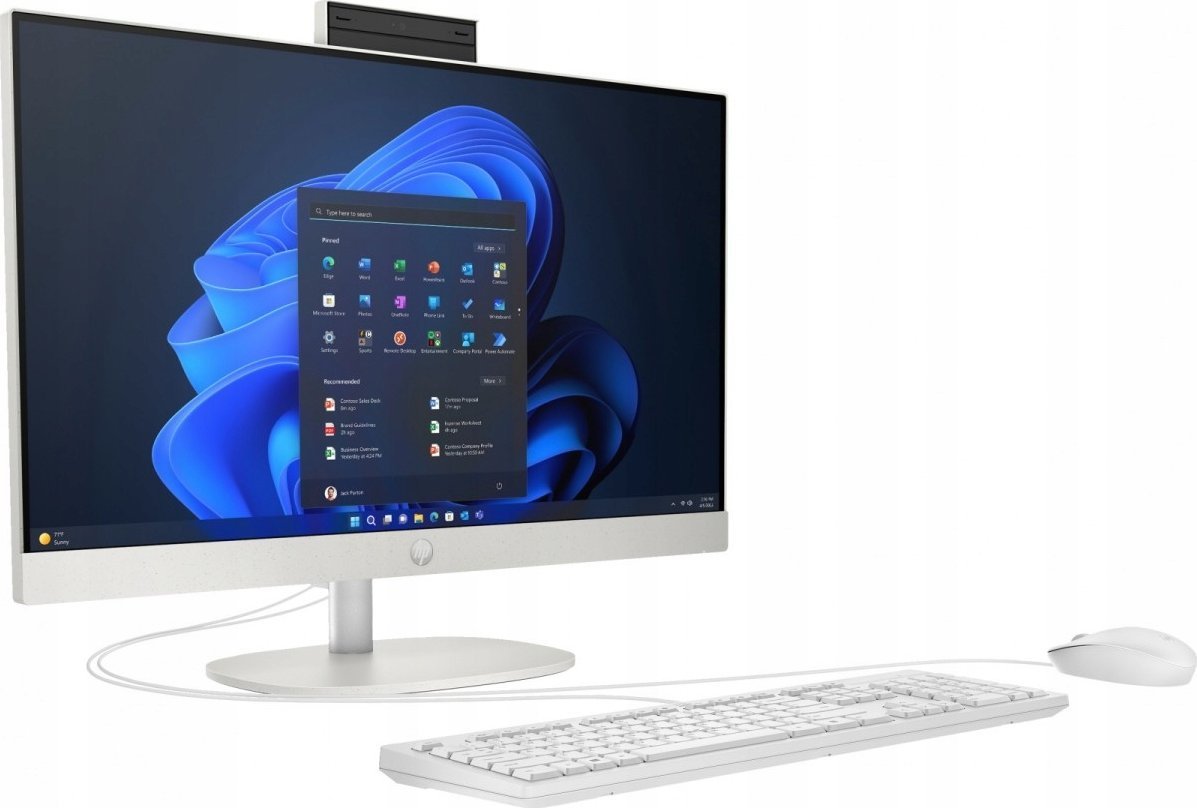 Kompjuter All in One HP 24-cr0007nl, 23.8", Intel Core i5, i bardhë