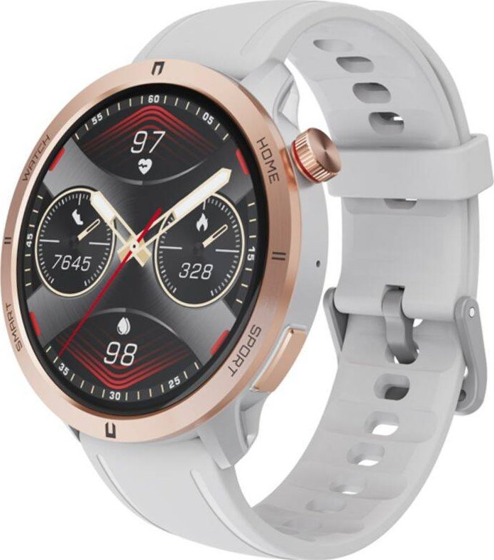 Smartwatch Rubicon Watch, pranimi i thirrjeve, numërim hapash, i zi