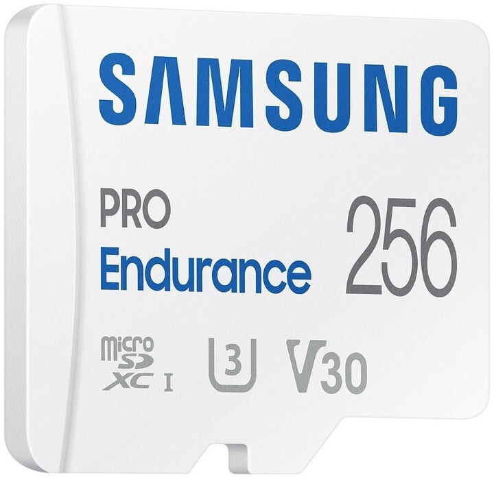 Мемориска картичка Samsung Micro SDXC 256GB PRO Endurance UHS-I U3 (класа 10) + SD адаптер