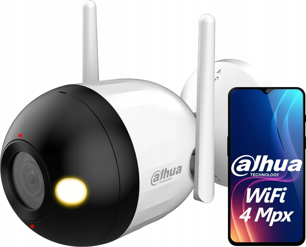 Kamerë sigurie DAHUA F4C-PV, IP Bullet, QHD, lente 2.8 mm, e bardhë