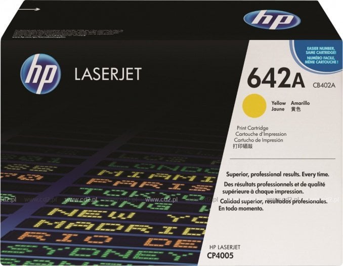 Toner HP 642A, i verdhë