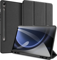 Kuti mbrojtëse Dux Ducis Domo për Samsung Galaxy Tab S9 FE, kapak palosës me stand, auto sleep wake, gri