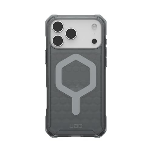 Mbulesë telefoni UAG Essential Armor për iPhone 17 Pro Max, MagSafe, mbrojtje ushtarake, gri e tejdukshme Ash