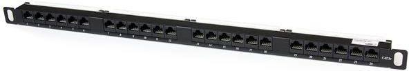 Panel rrjeti StarTech PANELHU24, 19", 0.5U, i zi