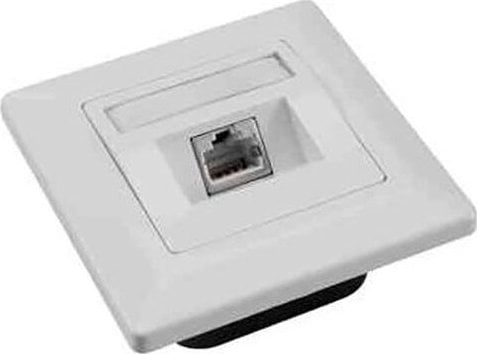 Prizë rrjeti Solarix 1x RJ45, STP Cat6, e bardhë