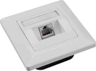 Prizë rrjeti Solarix 1x RJ45, STP Cat6, e bardhë