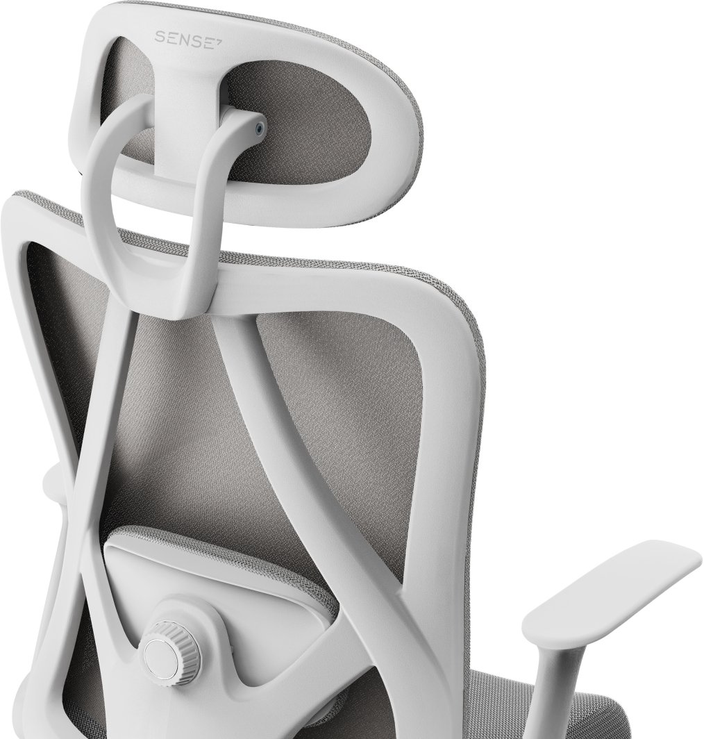 Karrige për zyrë SENSE7 Noxo, e bardhë/hirtë