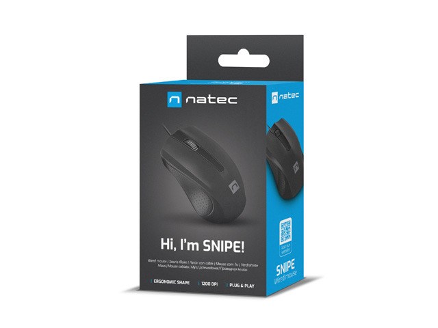 Maus Natec Snipe, 1200 DPI, 1.8 m, i zi