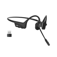 Kufje Bluetooth Shokz OpenComm 2 UC 2025, bone conduction, me mikrofon, gri