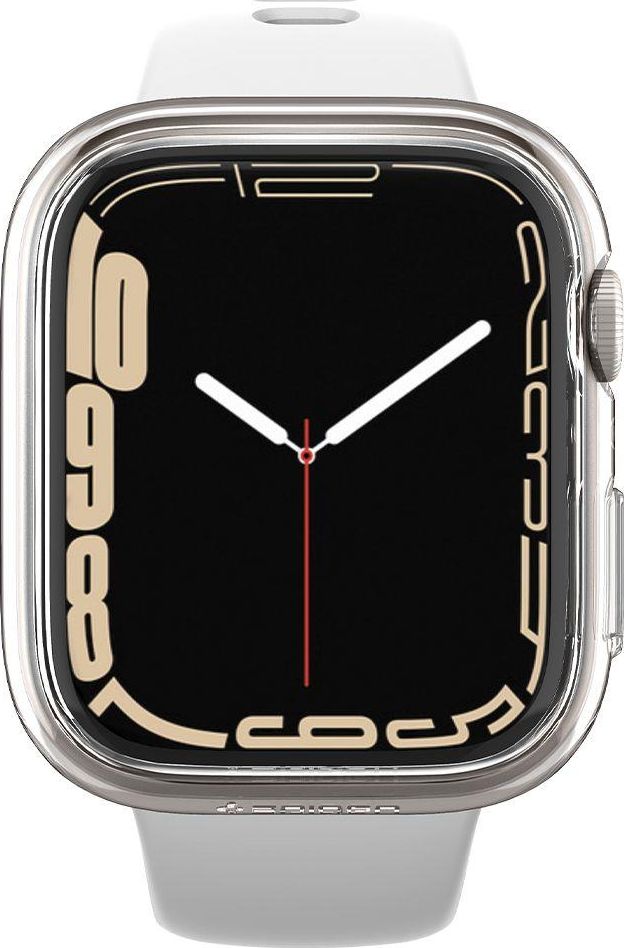 Mbulesë mbrojtëse Spigen Thin Fit për Apple Watch 7 41mm, polikarbonat, transparente