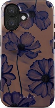 Футрола Burga Velvet Night Tough MagSafe за iPhone 16 Plus, заштитна, црна беж