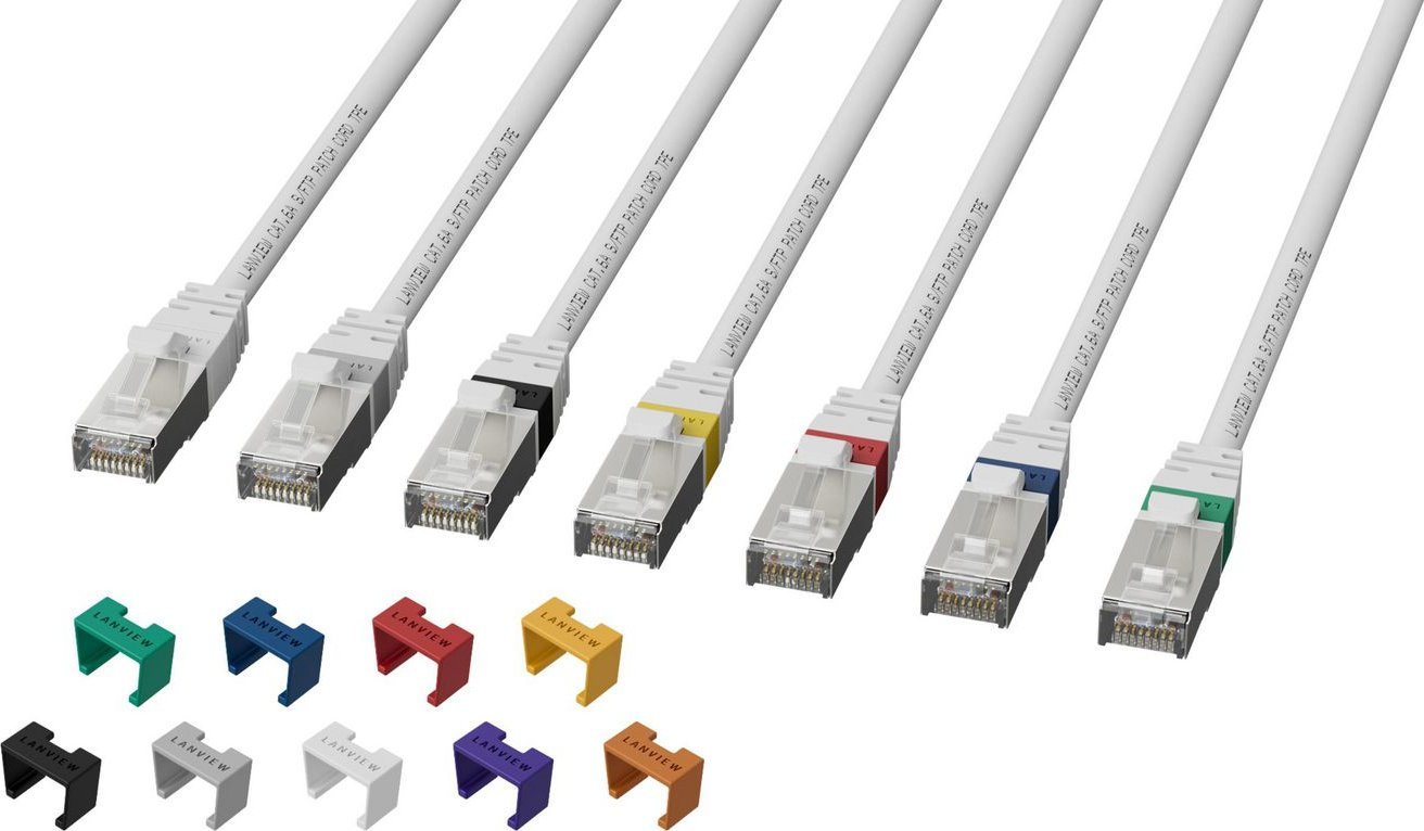 Kabllo rrjeti Lanview LV SFTP6A20W, Cat6A, 20 m, e bardhë