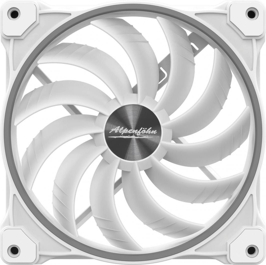 Ventilator për kompjuter Alpenfohn Wing Boost 3 ARGB, i bardhë