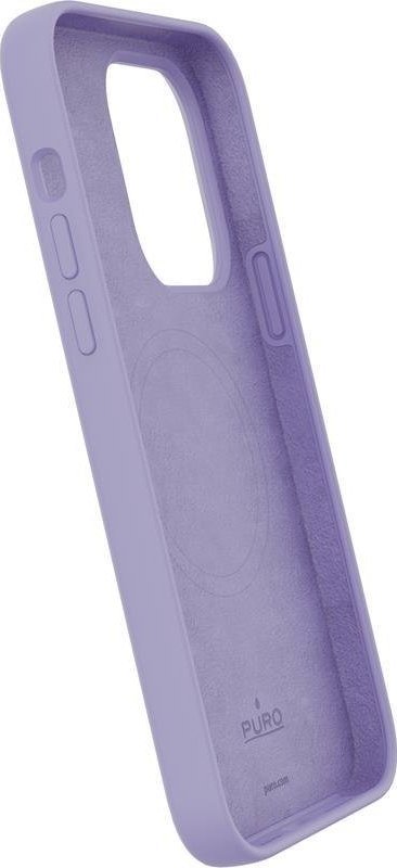 Maskë telefoni Puro Icon Mag MagSafe për iPhone 14 Pro, silikon, Tech Lavender