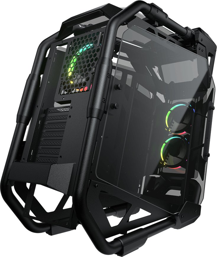 Kasë PC Cougar Cratus, Mid Tower, open frame, e zezë