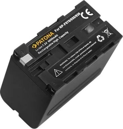 Bateri kamerë Patona NP-F970, 6600mAh, 7.2V, e zezë