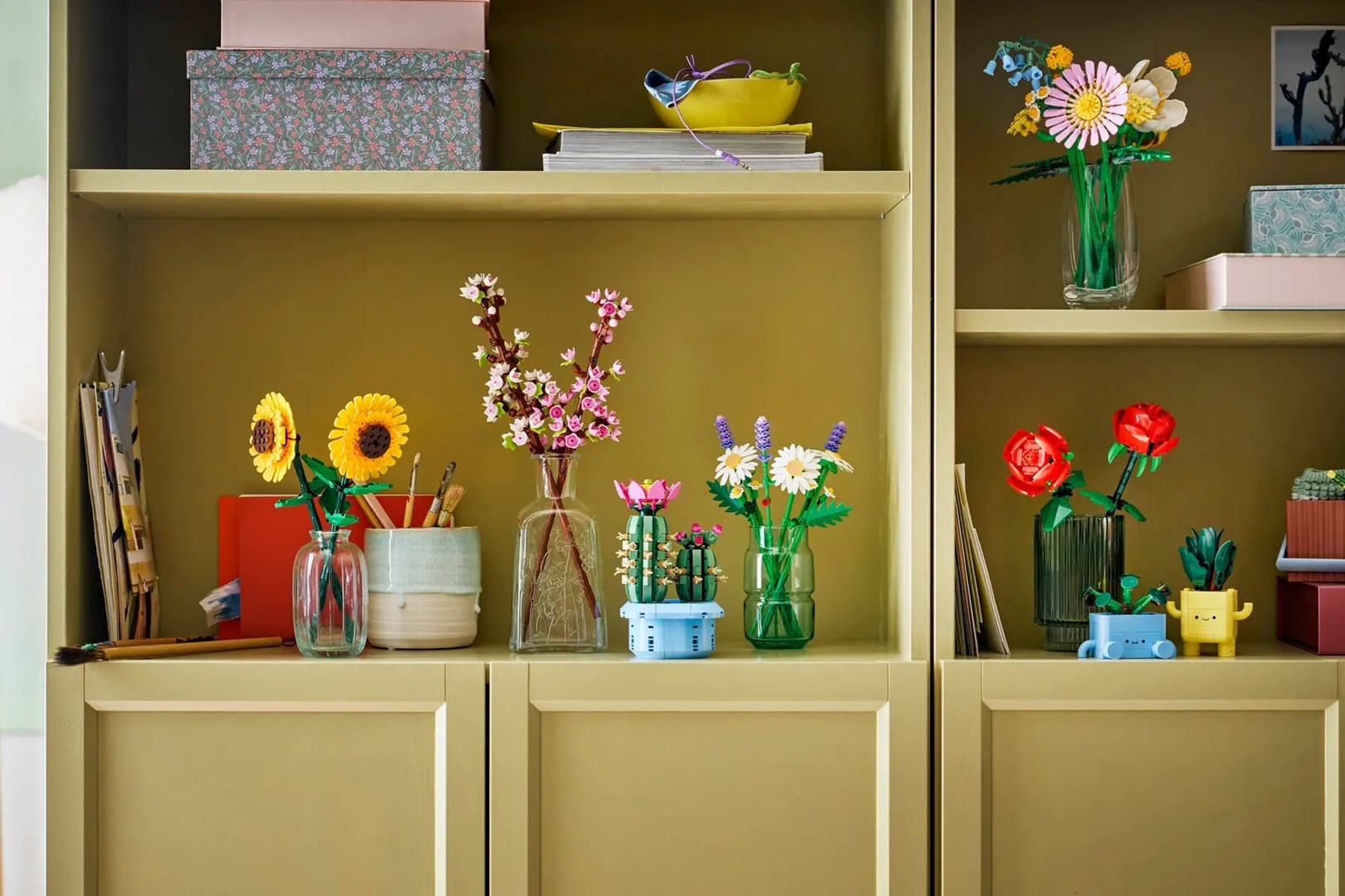 Set LEGO Botanicals Daisies Flower Decor 11508, 133 pjesë, mbi 9 vjeç, shumëngjyrësh