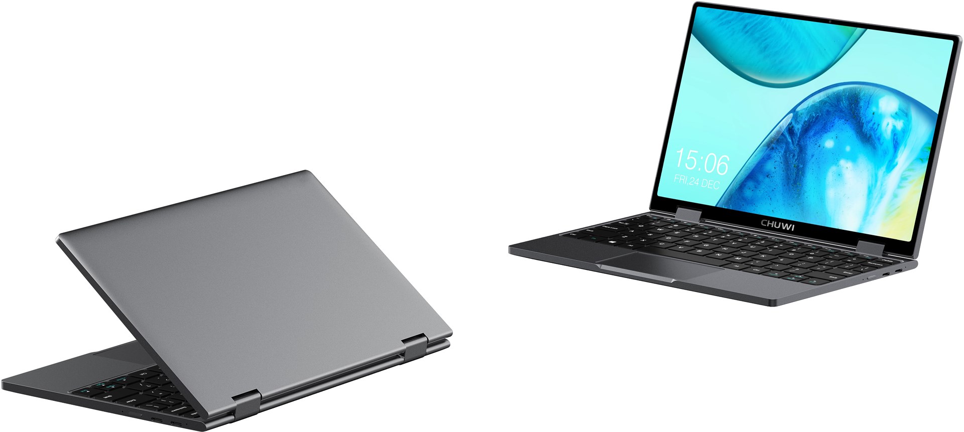 Laptop CHUWI MiniBook X 2023 K2 SR, 10.51", 12GB RAM, 512GB SSD, gri