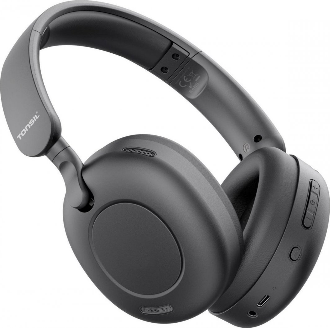 Безжични слушалки Tonsil R50BT, Bluetooth 5.3, ANC, црни