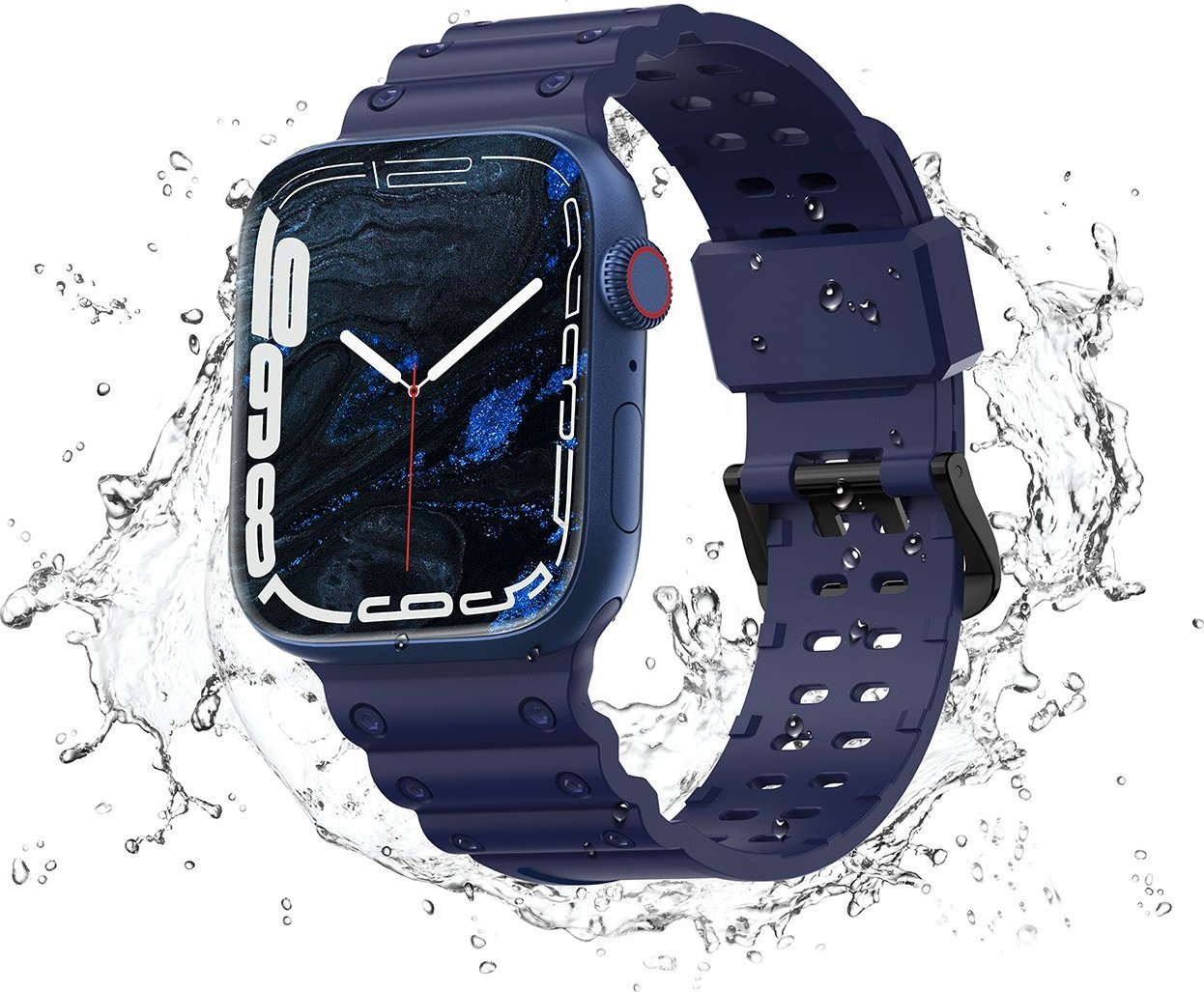 Rrip ore Apple Hurtel Strap Triple Protection, për Apple Watch 41 40 38 mm, navy blue