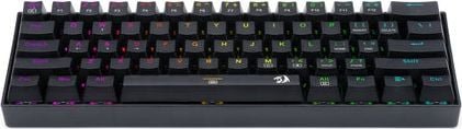 Tastierë mekanike Redragon K630 Dragonborn, 60%, RGB, me keycaps A113 QT Bullet, e zezë